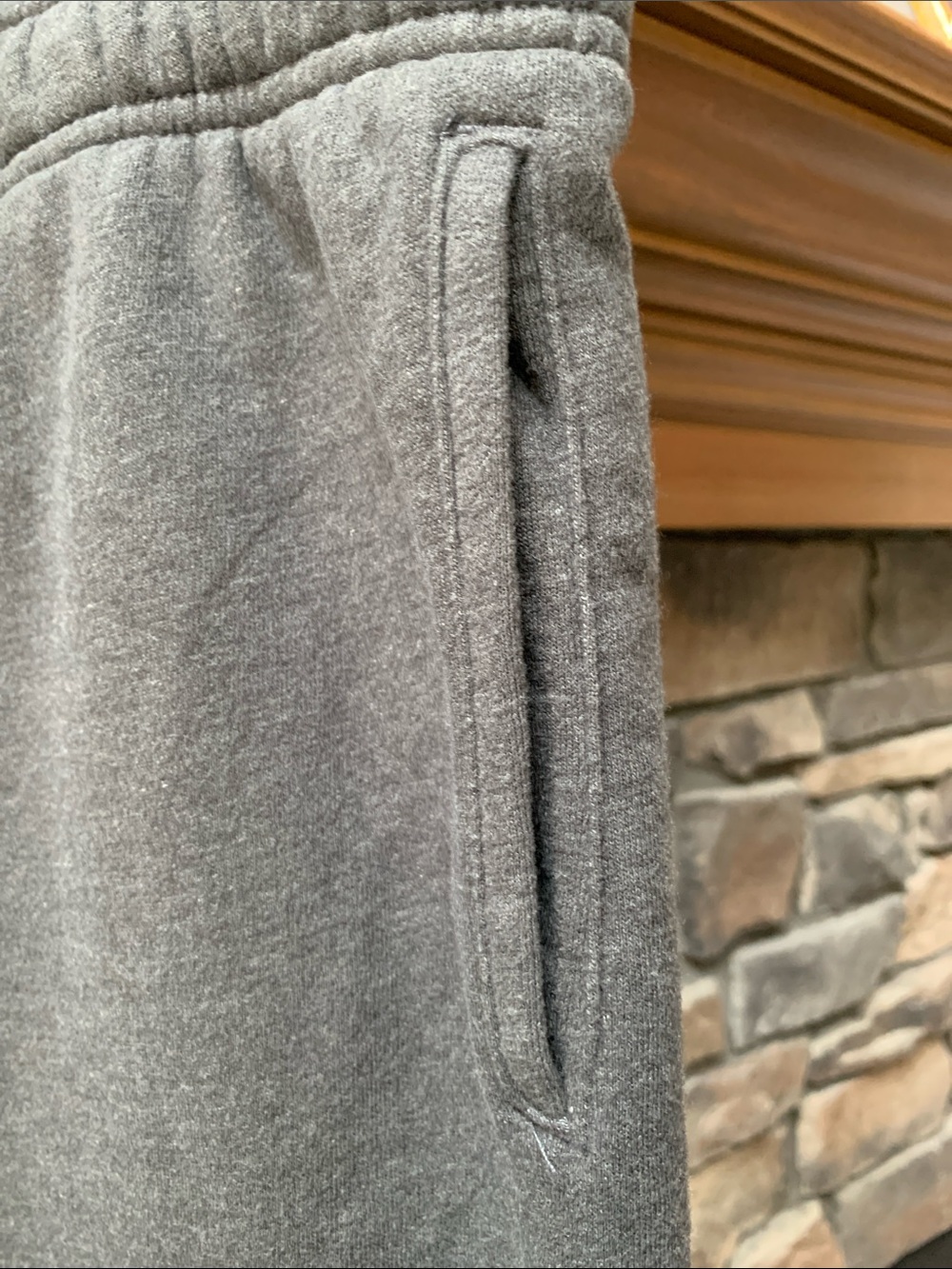 Tek Gear Men's Charcoal Gray Fleece Joggers Size Large - Picture 3 of 9